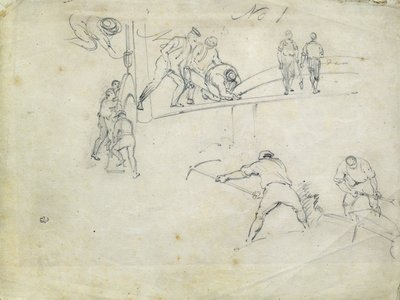 Bau der London- und Birmingham-Eisenbahn, ca. 1835 von John Cooke Bourne