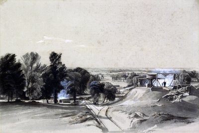 Von oben, Kilsby Tunnel, Northamptonshire, 20. Juli 1837 von John Cooke Bourne