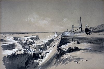 Tring Cutting, Hertfordshire, 1830er Jahre von John Cooke Bourne