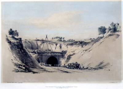Watford Tunnel, Hertfordshire, 6. Juni 1837 von John Cooke Bourne