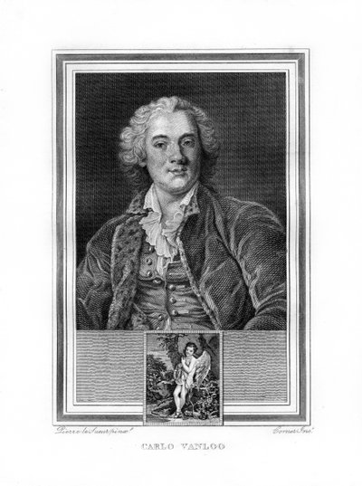 Carle oder Charles-Andre van Loo, französischer Maler, 1825 von John Corner