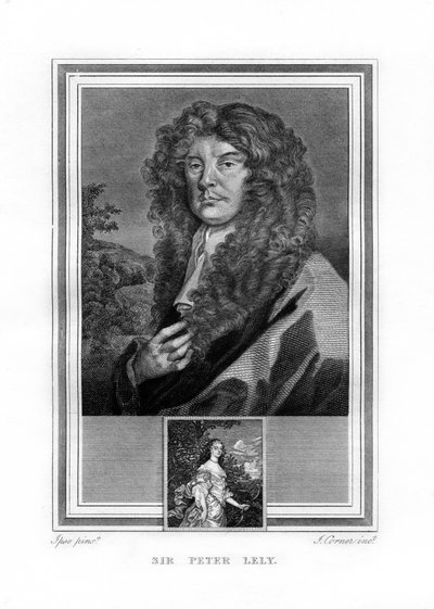 Sir Peter Lely, niederländisch-englischer Barockmaler, 1825 von John Corner