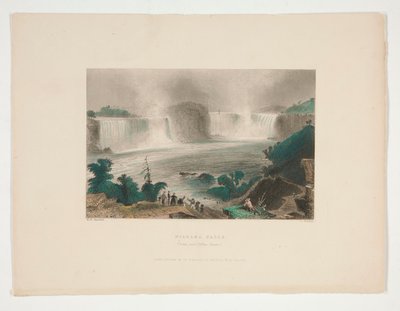 Niagarafälle (von nahe Clifton House), Illustration für Nathaniel Parker Willis von John Cousen