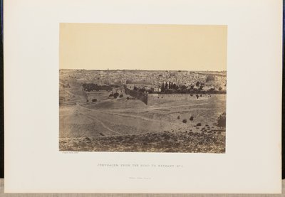 Jerusalem von der Straße nach Bethanien, Nr. 1 von John Cramb