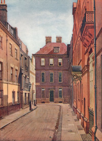 Judge Jeffreys Haus, Delahay Street, Westminster, London, um 1880, 1926 von John Crowther