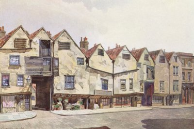 Verlorenes London: Alte Mietshäuser in der Bermondsey Street von John Crowther