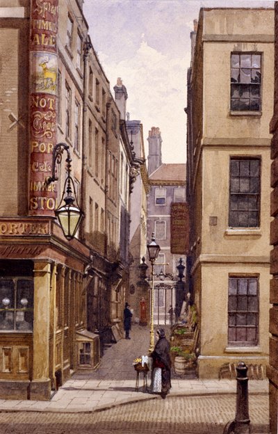 Stag Public House, Devereux Court, London, 1887 von John Crowther
