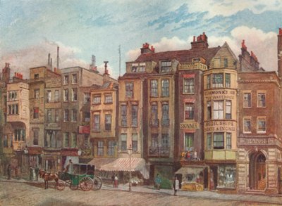 The Strand, gegenüber den Gerichtsgebäuden, Westminster, London, 1881-1926 von John Crowther