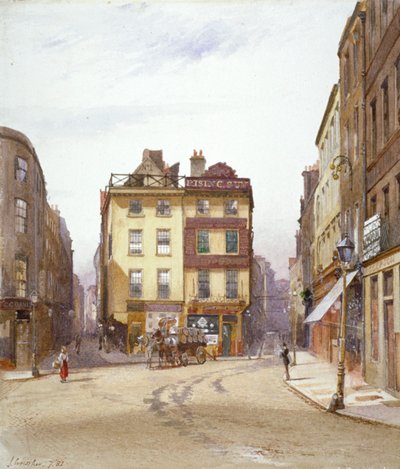 Wych Street und Holywell Street, Westminster, London, 1881 von John Crowther