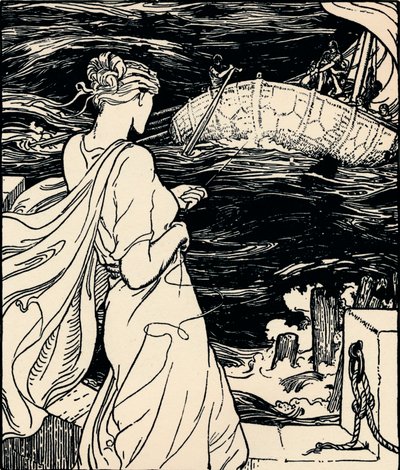 Die Königin des magischen Fadens, ca. 1900 von John Dickson Batten