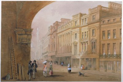 Ansicht der Grey Street, Newcastle upon Tyne von John Dobson