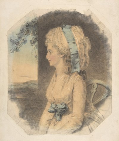 Miss Mary Cruikshank, einzige Schwester von James Cruikshank, 1781 von John Downman