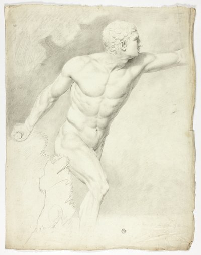 Der Borghese Gladiator von der Statue in Rom von John Downman