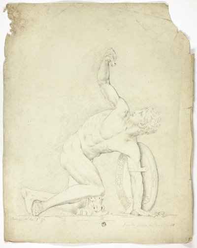 Verwundeter Krieger von der Statue in Rom von John Downman