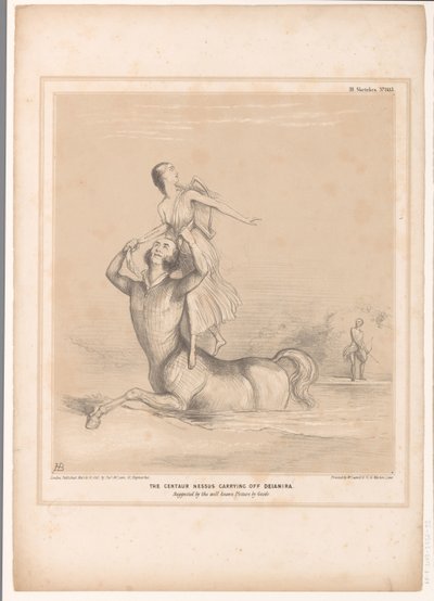 Karikatur mit Lord Bentinck als der Zentaur Nessus von John Doyle