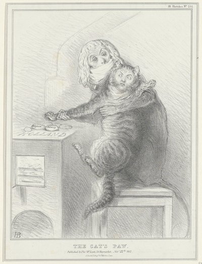Karikatur auf Talleyrand und Palmerston, 1832 von John Doyle