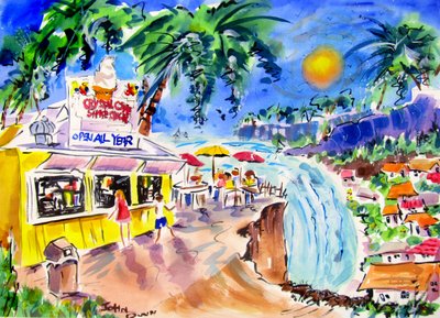 Tropische Strand-Leckerei von John Dunn
