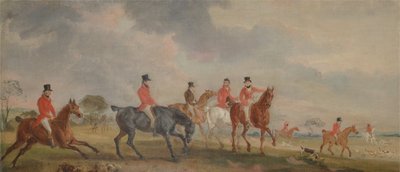 Die Quorn-Jagd: Der Künstler und seine Freunde ziehen los von John E. Ferneley