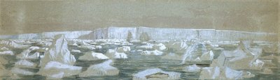 Teil der Südpolbarriere, 2. Februar 1841 von John Edward Davis