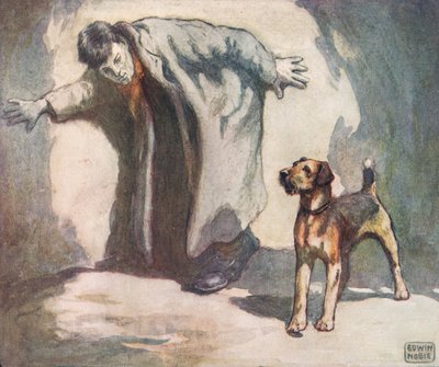 Polizeihund bei der Arbeit, Illustration aus 