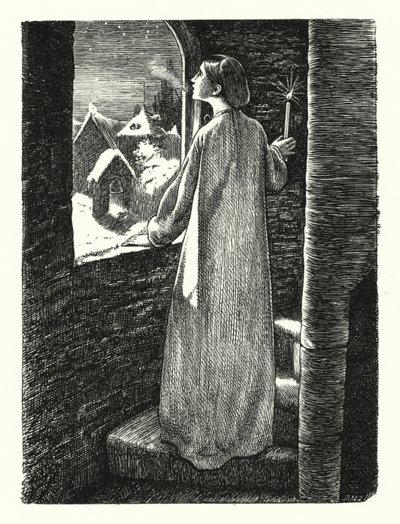 Der Abend vor St. Agnes von John Everett (after) Millais