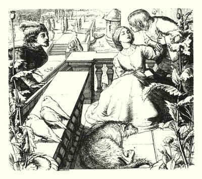 Der Tagtraum von John Everett (after) Millais
