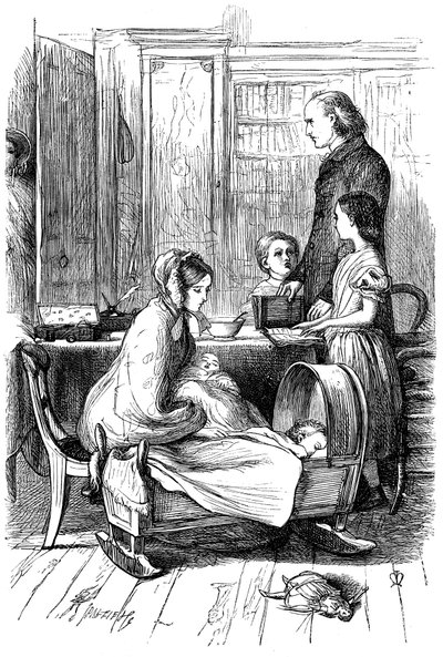 Szene aus Framley Parsonage von Anthony Trollope, 1860 von John Everett Millais