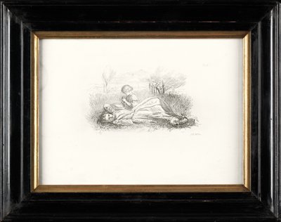 Sommerliche Trägheit von John Everett Millais
