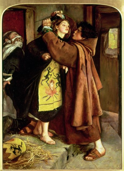 Die Flucht eines Ketzers, 1559, 1857 von John Everett Millais
