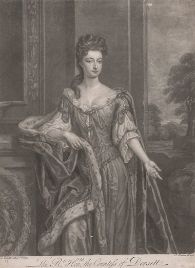 Schönheiten von Hampton Court: Die ehrenwerte Mary, Gräfin von Dorset von John Faber the younger