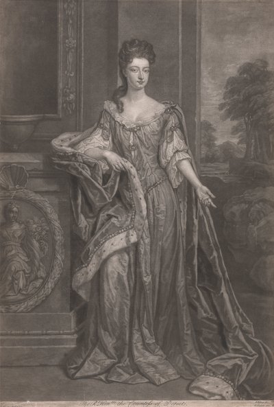 Schönheiten von Hampton Court: Die ehrenwerte Mary, Gräfin von Dorset von John Faber the younger