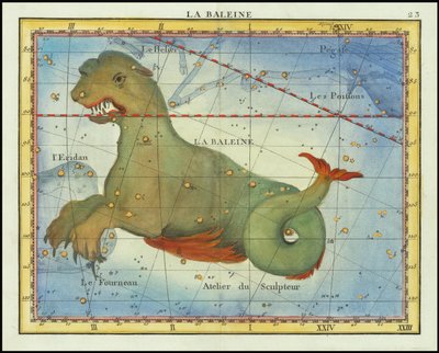 1776 - John Flamsteed - Der Wal (Cetus) von John Flamsteed