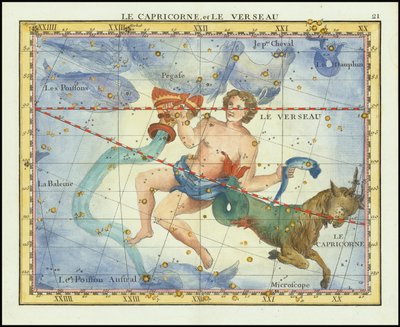 1776 - John Flamsteed - Der Steinbock und der Wassermann (Capricorn & Aquarius) von John Flamsteed