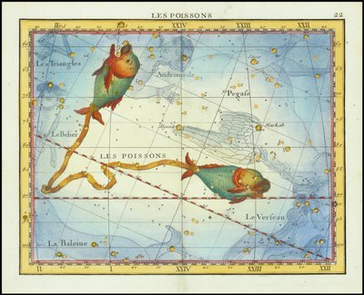 1776 - John Flamsteed - Les Poissons (Fische) von John Flamsteed