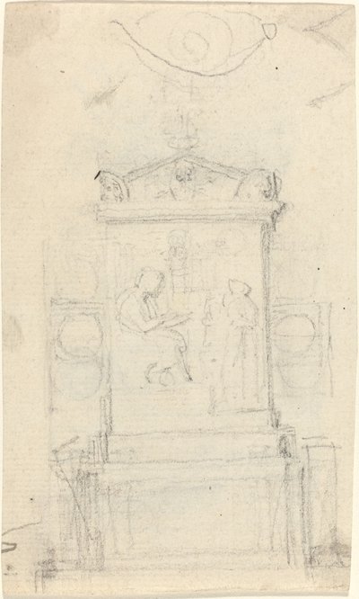 Entwurf für das Grab von Dr. Joseph Warton von John Flaxman