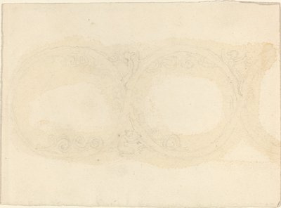 Ornamentaler Rand mit geflügelten Frauenfiguren von John Flaxman