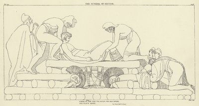 Das Begräbnis von Hector von John Flaxman
