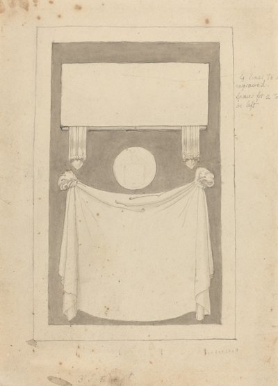 Drei Inschriftenfelder von John Flaxman