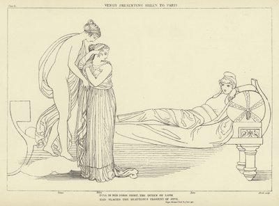 Venus präsentiert Helena Paris von John Flaxman