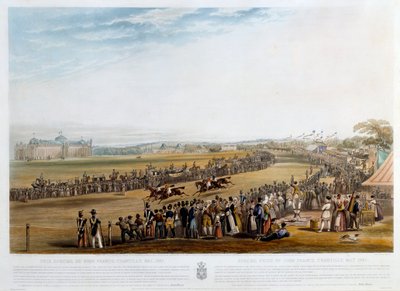 Sonderpreis von 5000 Francs in Chantilly im Jahr 1841 Druck von John Frederick Herring (1795-1865) 1841 Private Sammlung von John Frederick Herring Senior