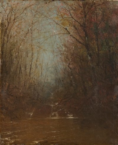 Waldinneres mit Bach, ca. 1860-1870 von John Frederick Kensett