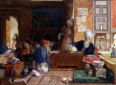 Innenansicht einer Schule, Kairo von John Frederick Lewis