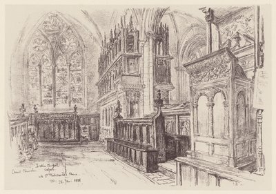 Christ Church, Innenraum der Lateinischen Kapelle von John Fulleylove