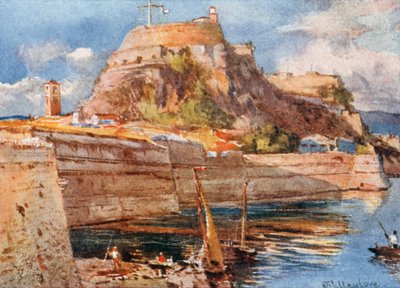 Korfu. Die alte Festung von Süden von John Fulleylove