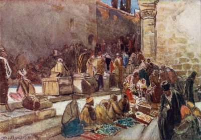 Eingang zum Vorhof der Grabeskirche, Jerusalem von John Fulleylove