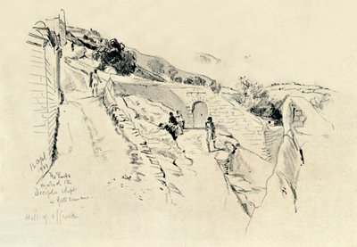Auf dem Ölberg, wo die Jünger während der Agonie im Garten schliefen, 1902 von John Fulleylove