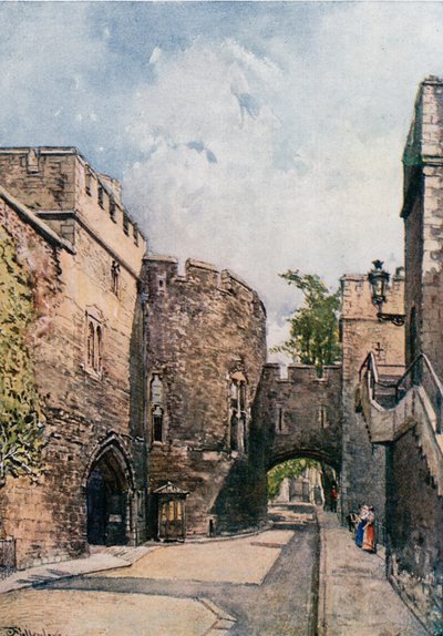 Der Blutige Turm und das Juwelenhaus (Wakefield Tower), Blick nach Osten von John Fulleylove