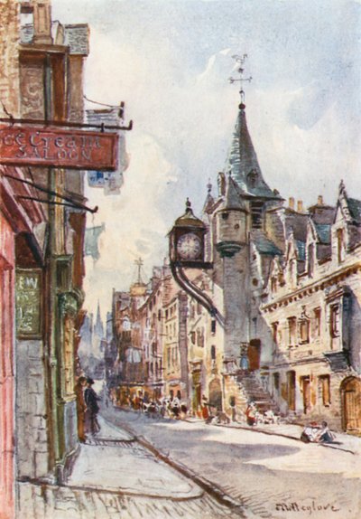 Das Canongate-Tolbooth, Blick nach Westen von John Fulleylove