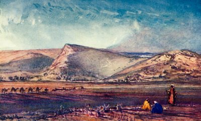 Die Hügel um Nazareth von der Ebene von Esdraelon, 1902 von John Fulleylove
