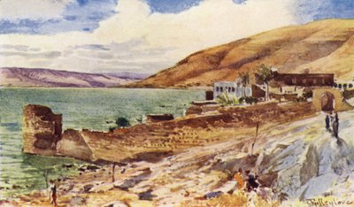 Der See Genezareth, Blick nach Süden von Tiberias von John Fulleylove